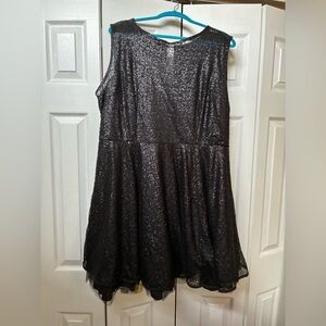 AX Paris Glittery Black woman’s Dress, Size 18